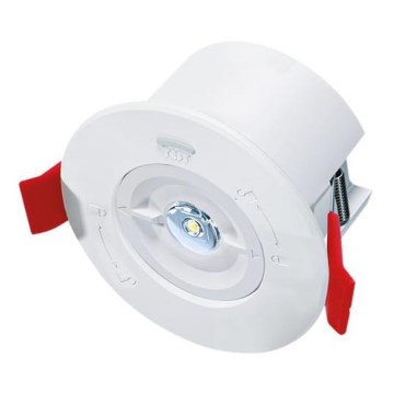 LED lae sissepaigaldatav hädavalgusti LED/1,5W/230V 1800 mAh
