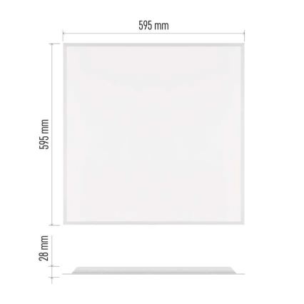 LED lae sissepaigaldatav paneel DIXXO LED/36W/230V 4000K UGR19 60x60 cm valge