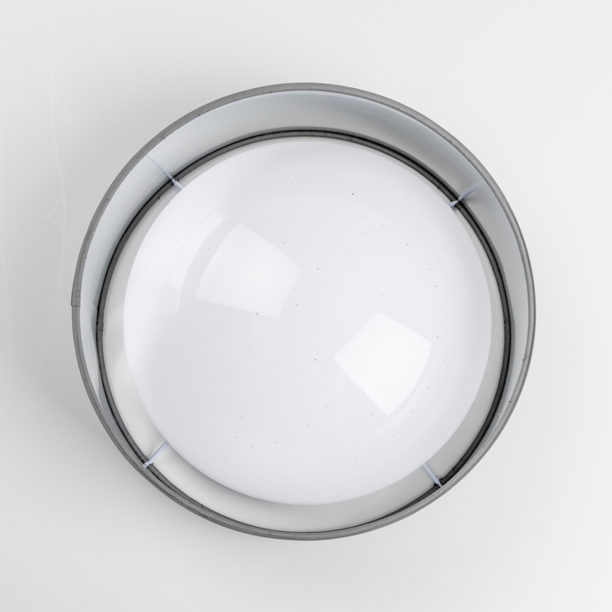 LED laelamp 12 W/230 V Ø 32 cm, hall/hõbedane