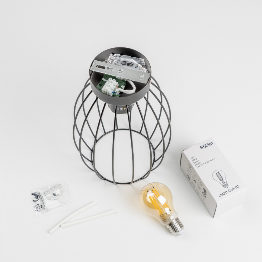 LED laelamp 1xE27/6,5W/230V must