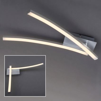 LED laelamp 2xLED/6W/230V 3000K mattkroom