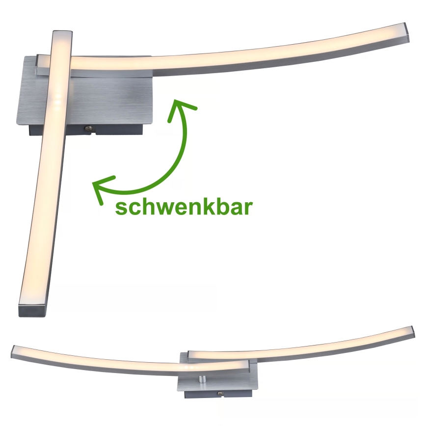 LED laelamp 2xLED/6W/230V 3000K mattkroom