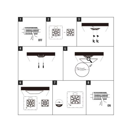 LED laelamp, 40 W, 230 V, kolme värvustemperatuuriga (3000/4000/6500 K), 50 × 50 cm, beež