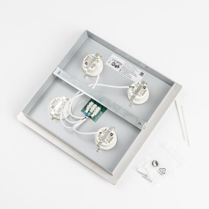 LED laelamp 4xLED/5W/230V 3000K 28x28 cm mattkroom