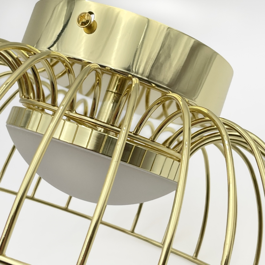 LED laelamp BETSY LED/12W/230V läbimõõt 25 cm kuldne