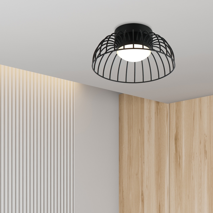 LED laelamp BETSY LED/12W/230V, läbimõõt 25 cm, must