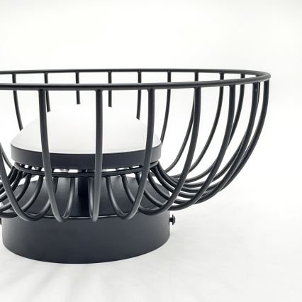 LED laelamp BETSY LED/12W/230V, läbimõõt 25 cm, must