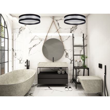 LED laelamp CORAL LED/24W/230V must/hõbedane