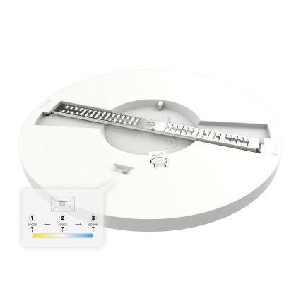 LED laelamp EVORA, 24 W / 230 V, 3000/4000/6000 K, läbimõõt 30 cm, valge