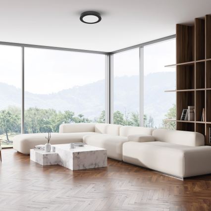 LED laelamp EVORA LED/6W/230V 3000/4000/6000K läbimõõt 14 cm must