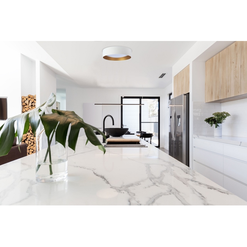 LED-laelamp GALAXY, 24W/230V, läbimõõt 44 cm, valge/kuldne