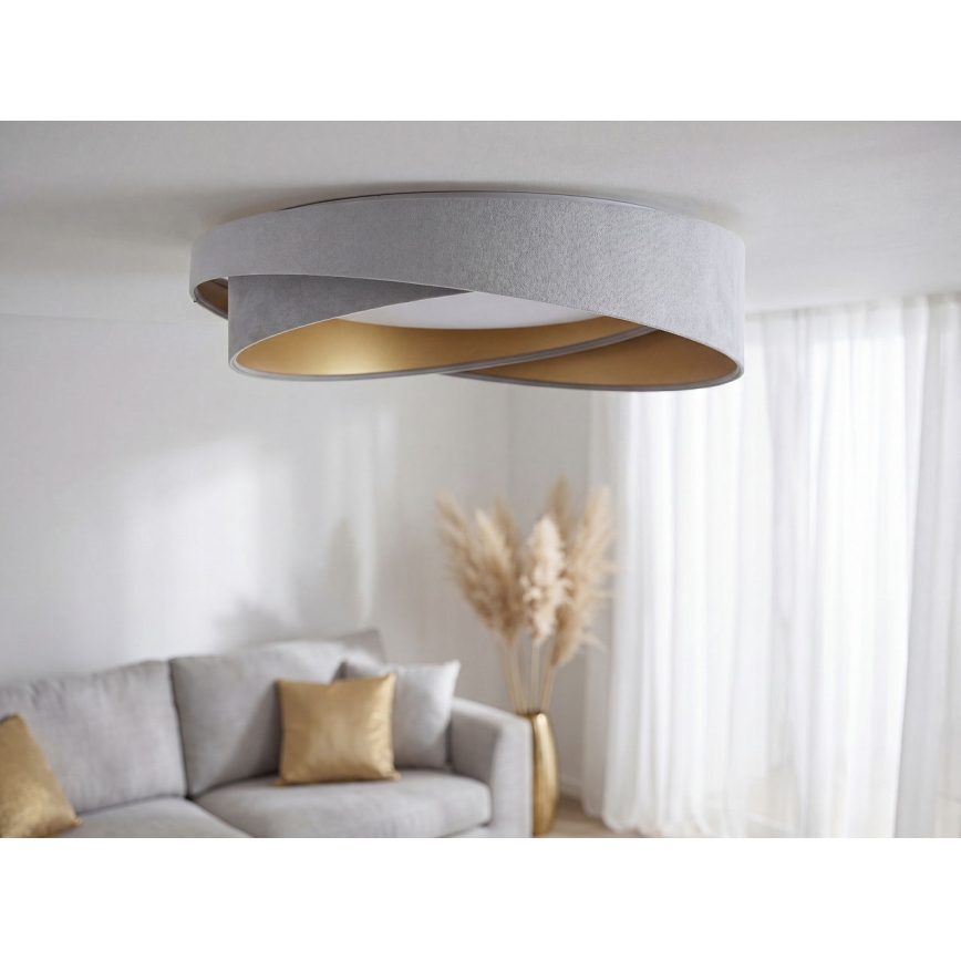 LED laelamp GALAXY MODERN, 24 W, 230 V, läbimõõt 55 cm, hall/kuldne