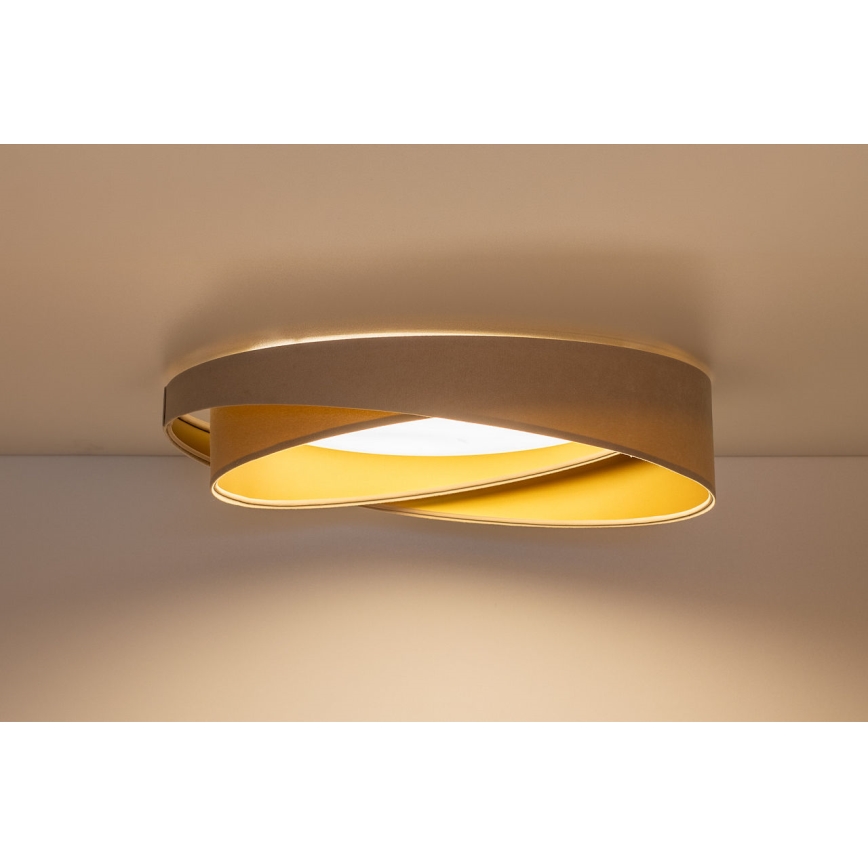 LED laelamp GALAXY MODERN LED/24W/230V läbimõõt 55 cm beež/kuldne
