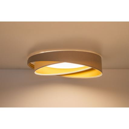 LED laelamp GALAXY MODERN LED/24W/230V, läbimõõt 55 cm, beež/valge/kuldne