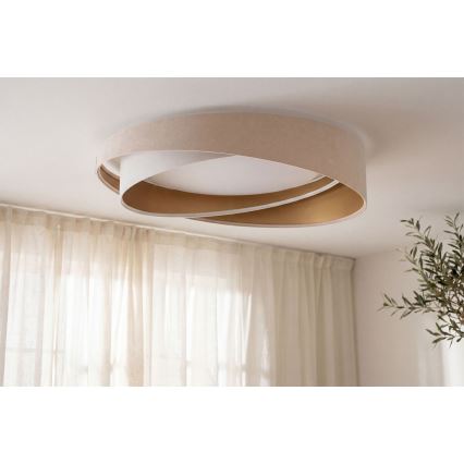 LED laelamp GALAXY MODERN LED/24W/230V, läbimõõt 55 cm, beež/valge/kuldne