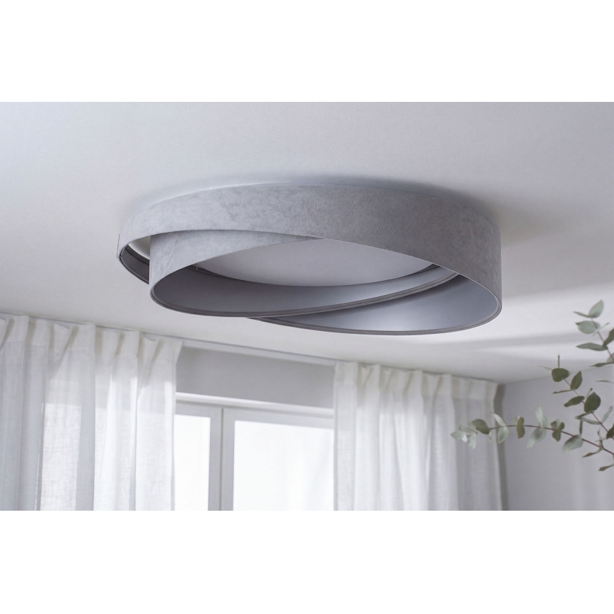 LED laelamp GALAXY MODERN LED/24W/230V läbimõõt 55 cm hall/hõbedane