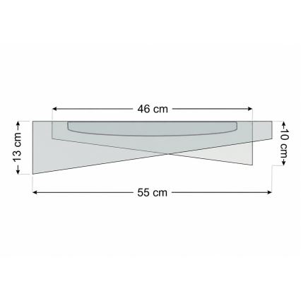 LED laelamp GALAXY MODERN LED/24W/230V läbimõõt 55 cm sinine/kuldne