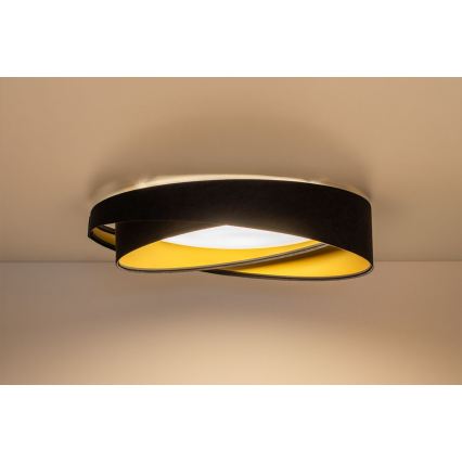 LED-laelamp GALAXY MODERN LED/24W/230V Ø 55 cm must/kuldne