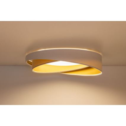 LED laelamp GALAXY MODERN LED/24W/230V Ø 55 cm valge/beež/kuldne