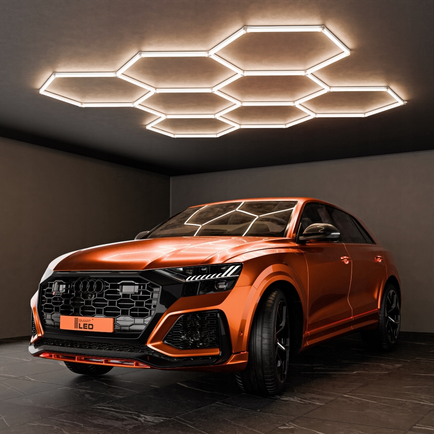 LED laelamp HEXAGON LED/280W/85-265V 4000K 313x298 cm CRI 90 IP54 valge