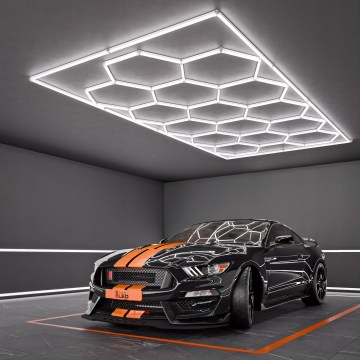 LED laelamp HEXAGON LED/696W/85-265V 6500K 484x243 cm CRI 90 IP44 valge