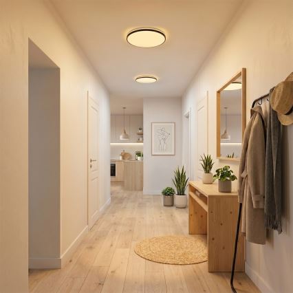 LED laevalgusti HUGO LED/12/18/24W/230V 3000/4000/6500K läbimõõt 30 cm IP54 must