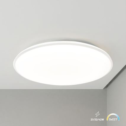 LED-laelamp HUGO LED/21/32/42W/230V 3000/4000/6500K läbimõõt 45 cm IP54 valge