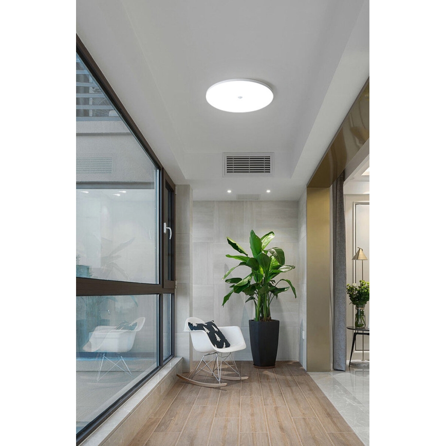 LED laelamp hämaruse- ja liikumisanduriga MORETTI LED/24W/230V läbimõõt 30 cm IP40 6500K