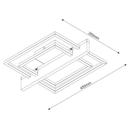 LED laelamp LARYSA LED/23W/230V 35x45 mänd