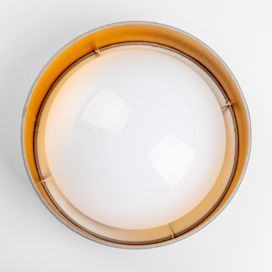 LED laelamp LED/12W/230V, läbimõõduga 32 cm, taupe/kuldne