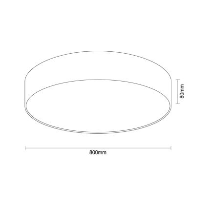 LED-laelamp LED/135W/230V 3000/4000/6500K läbimõõt 80 cm valge