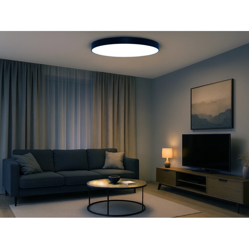 LED laelamp LED/200W/230V 3000/4000/6500K Ø 100 cm must