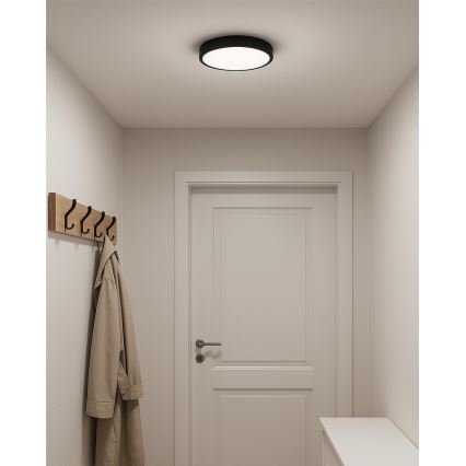 LED laelamp LED/24W/230V 3000/4000/6500K läbimõõt 30 cm must