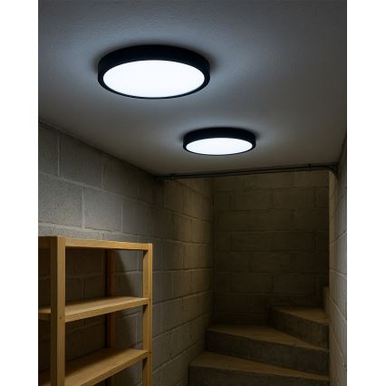 LED laelamp LED/32W/230V 3000/4000/6500K läbimõõt 40 cm must