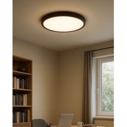 LED laelamp LED/32W/230V 3000/4000/6500K, läbimõõt 40 cm, pruun