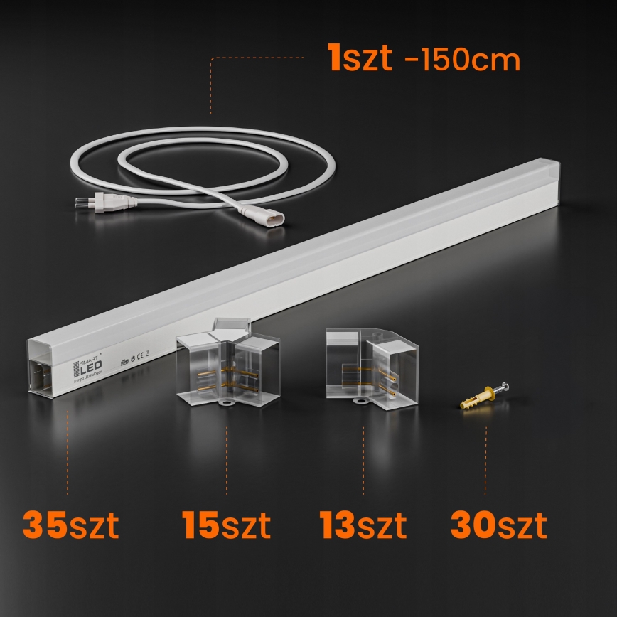 LED laevalgusti HEXAGON LED/350W/85-265V 6500K 313x298 cm CRI 90 IP44 valge