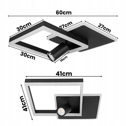 LED laelamp LED/38W/230V + 1xGU10/30W must