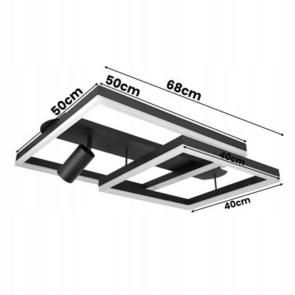 LED laelamp LED/38W/230V + 1xGU10/30W must
