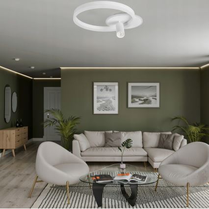 LED laelamp LED/38W/230V + 1xGU10/30W valge