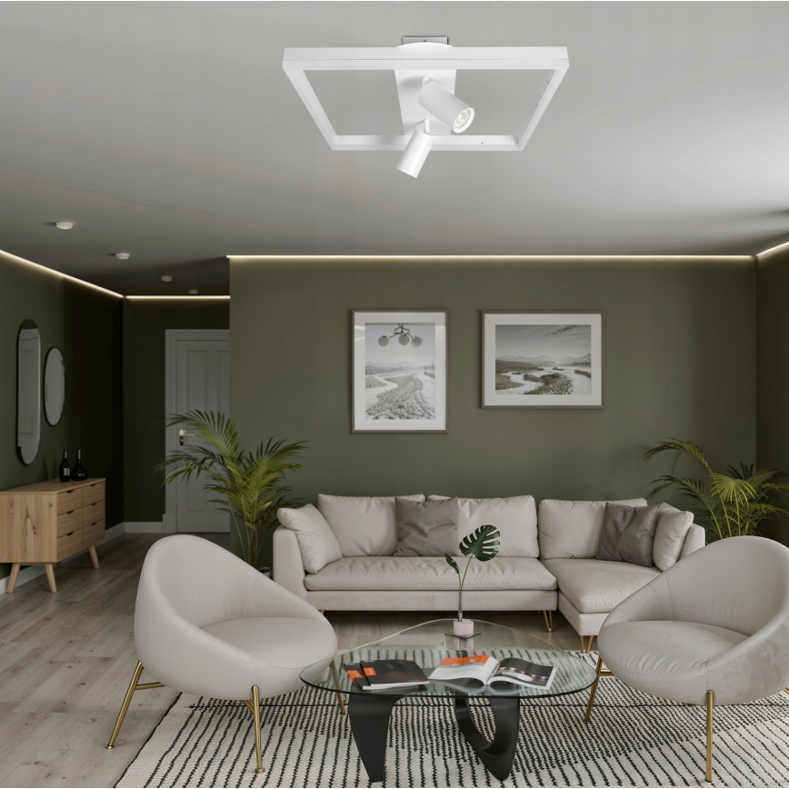 LED laelamp LED/38W/230V + 2xGU10/30W valge