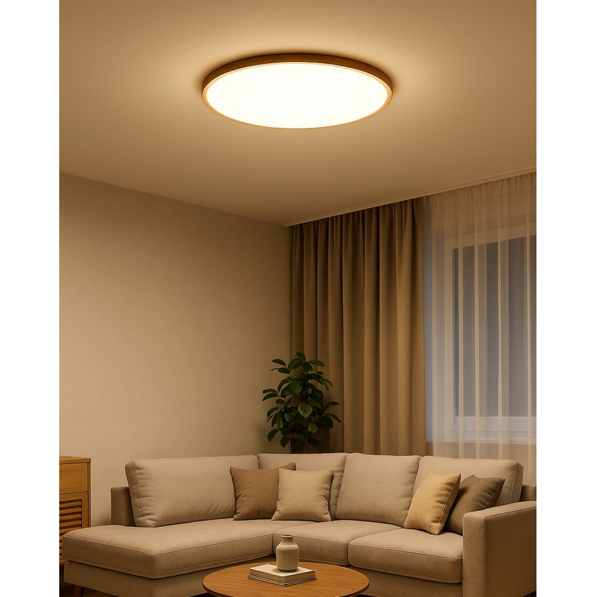 LED laelamp LED/40W/230V 3000/4000/6500K, läbimõõt 50 cm, beež