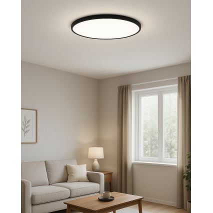 LED laelamp LED/40W/230V 3000/4000/6500K läbimõõt 50 cm must