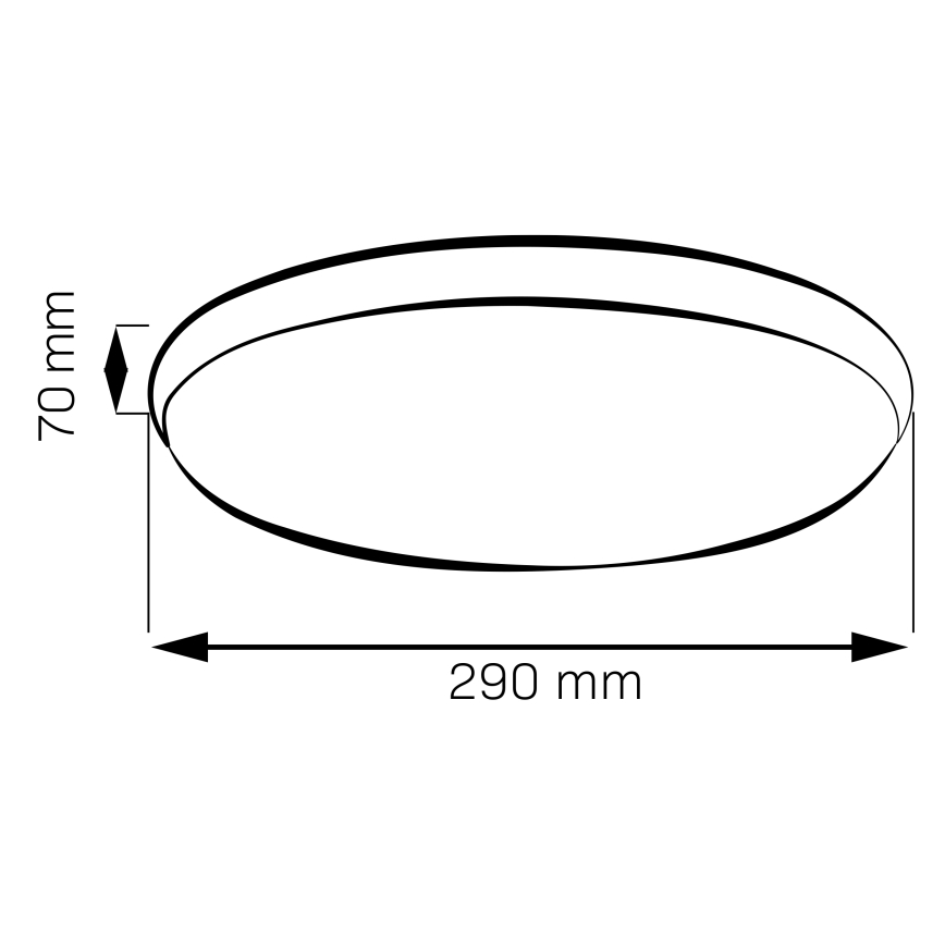 LED-laelamp LIBRA LED/15W/230V 4000K Ø 29 cm must
