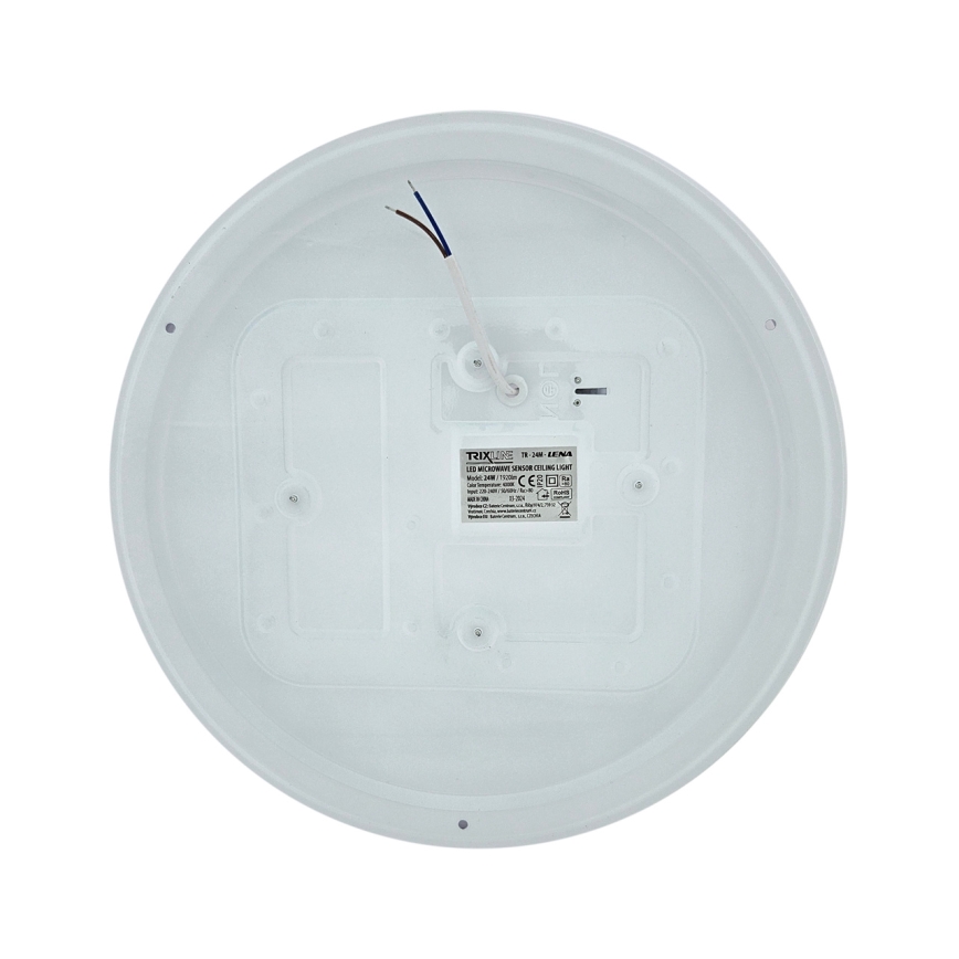 LED laelamp liikumisanduriga LENA LED/24W/230V Ø 37,3 cm valge