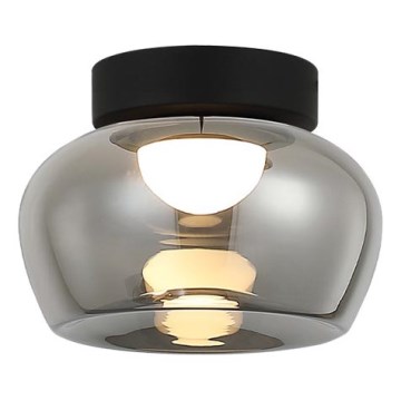 LED laelamp NADIA LED/9W/230V läbimõõt 16 cm suitsune/must