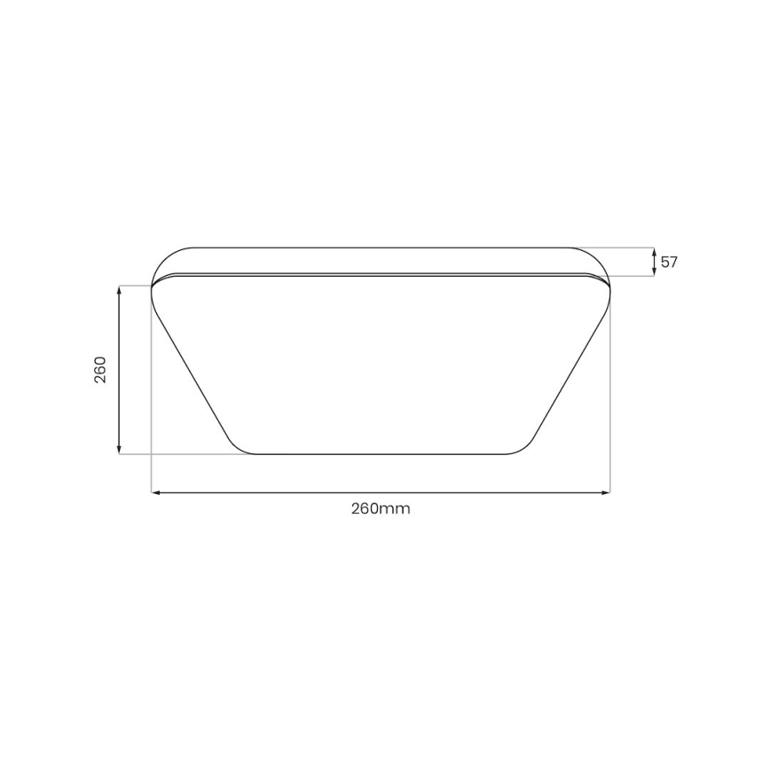 LED laelamp NEMO LED/11W/230V 26x26 cm must