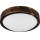 LED laelamp OAK SLIM LED/20W/230V 4000K Ø 27 cm tamm/tumepruun