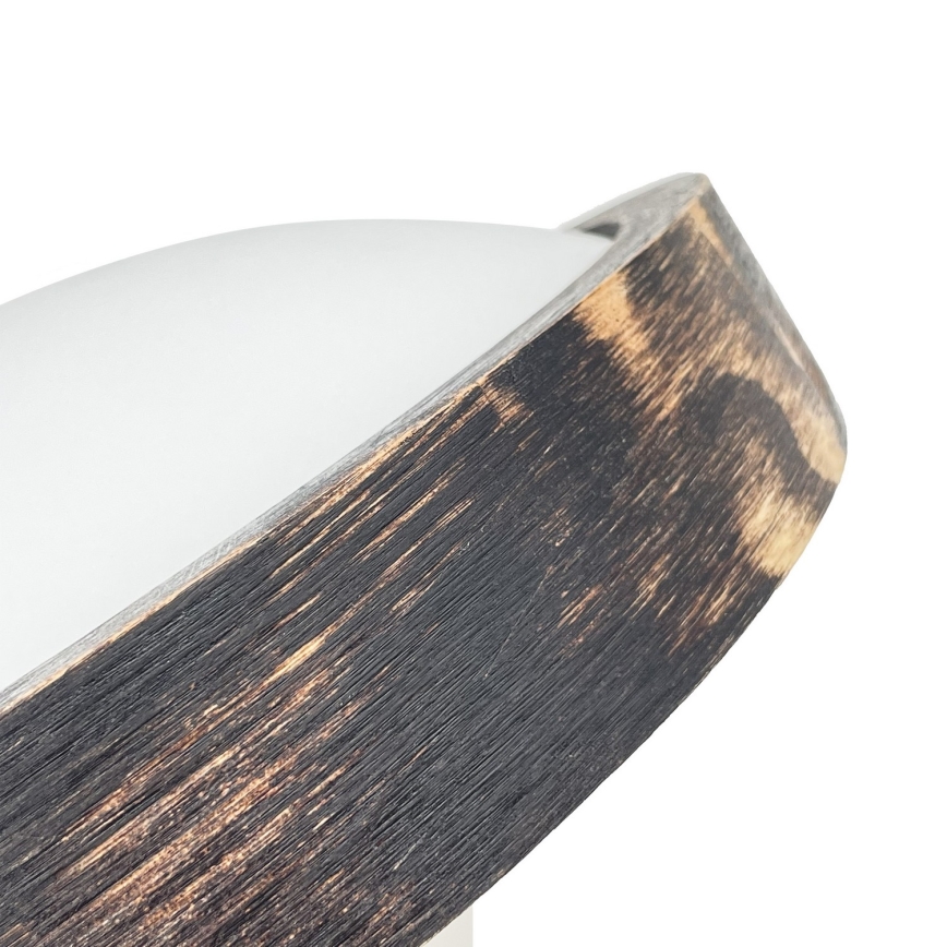 LED laelamp OAK SLIM LED/20W/230V 4000K Ø 27 cm tamm/tumepruun