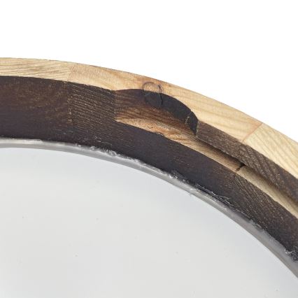 LED laelamp OAK SLIM LED/20W/230V 4000K Ø 27 cm tamm/tumepruun