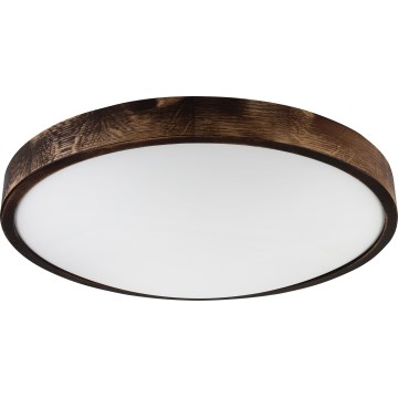 LED laelamp OAK SLIM LED/36W/230V 4000K Ø 47 cm tamm/tumepruun